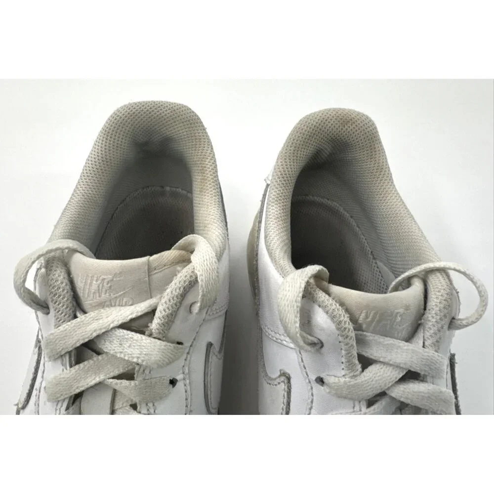 Nike Air Force 1 Shoes Womens 8.5 Low Triple White Athletic Sneakers 315115-112